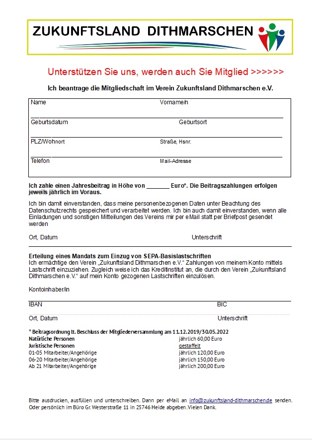 Beitrittsformular